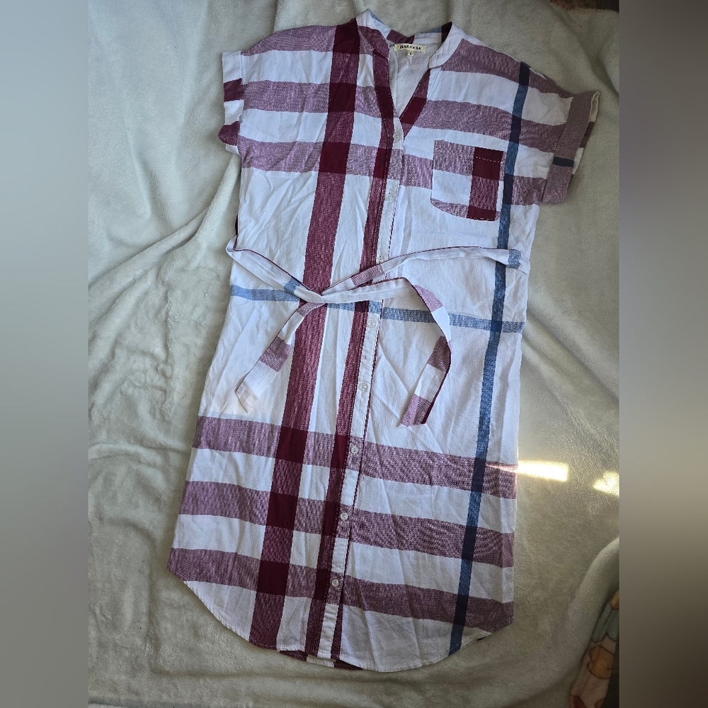 JessaKae Plaid Button-down Dress